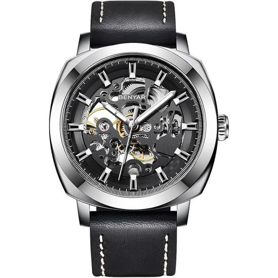 Montre Timex Automatique étanche Pour Hommes - Boîtier Acier Inox Argenté - Occasion, à Vérifier