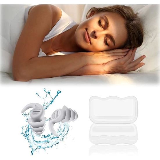 Bouchons D'Oreille Triple Couche En Silicone - Pour Dormir, Anti Ronflement - Réutilisables Et Super Doux - Adulte