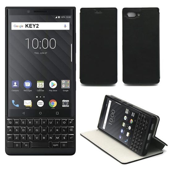 Etui coque Blackberry Key2 LE Key2 LITE Edition noir Housse