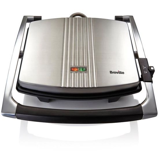 Breville VST026X Appareil à Sandwich Panini en Acier Inoxydable 2000 W