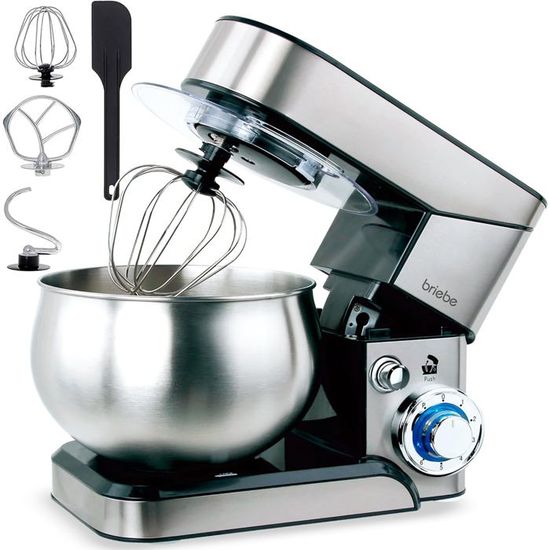 Robot Pâtissier MPM MRK-19B - 6,5L 2200W 6 Vitesses - Neuf