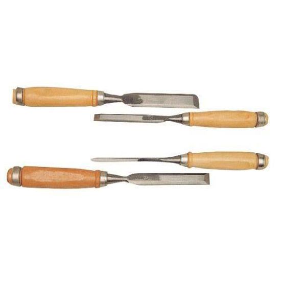 Set De 5 Ciseaux à Bois Peddinghaus Avec Manche En Bois - Biseau 25°, Tailles 6 à 25 Mm