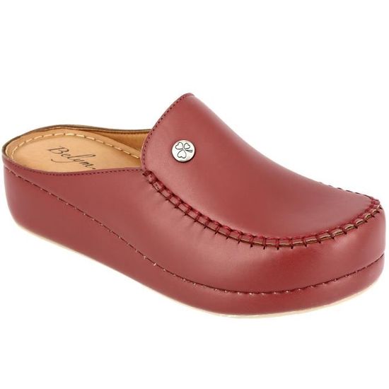 Sabots Femme NOTHING ELSE En Simili Cuir Marron - Taille 38 (US 6.5) - Talon Bas Kitten Heel - Occasion