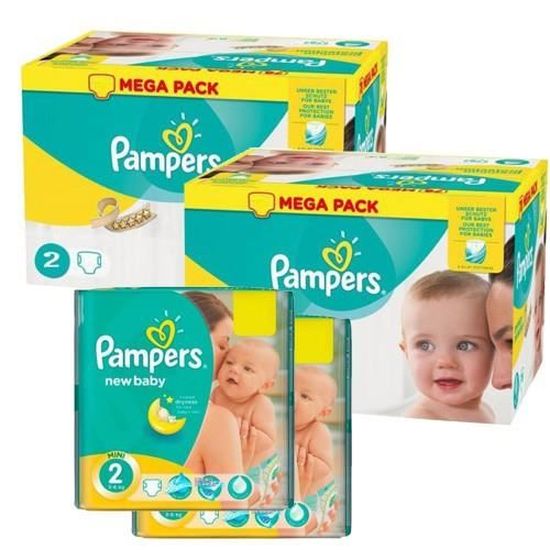 800 Couches Pampers New Baby taille 2
