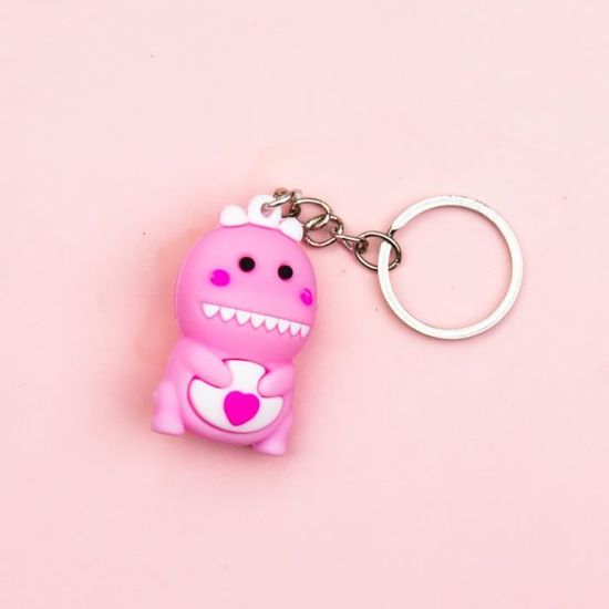 Porte-Clés Rose Mignon Pour Enfants - Pendentif Clé - Cadeau Anniversaire Kawaii Pour Fille Et Garçon