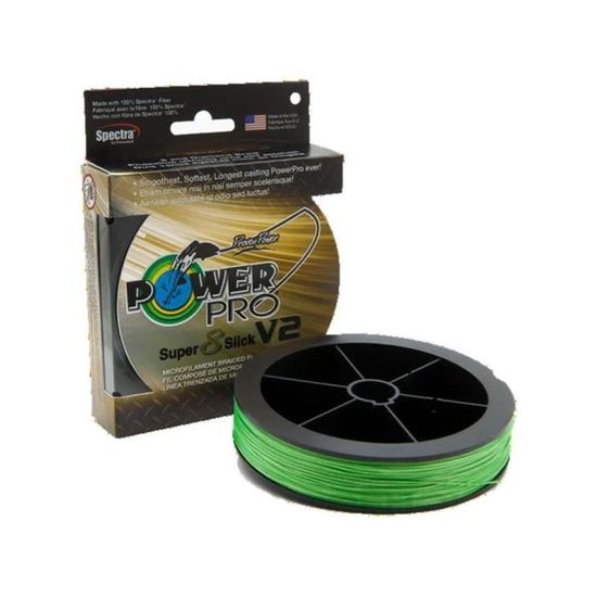 Power Pro Super 8 Slick Moss Green - Seda De Pesca 8 Hilos 135m 0.19mm 15Kg - Tejido Suave Y Silencioso