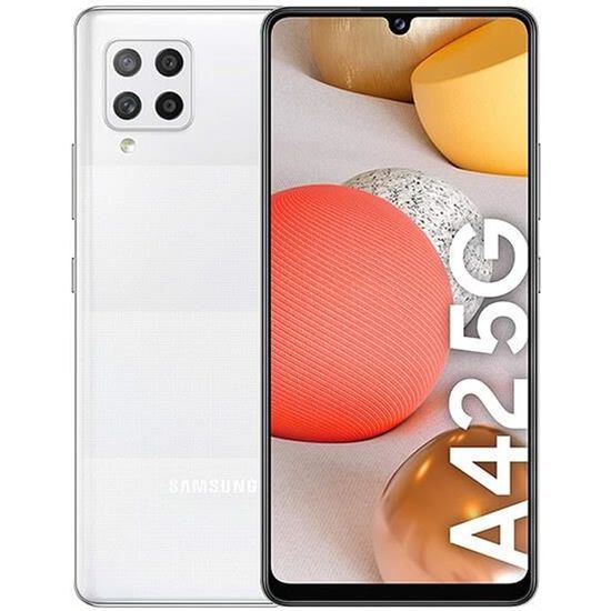 Samsung Galaxy A42 5G 4Go/128Go Blanc (Prism Dot White) Dual SIM A425