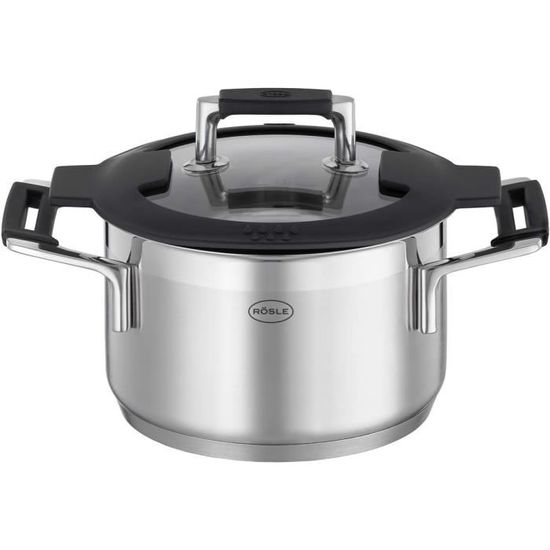 Faitout haut 24 cm en acier inoxydable sans PFAS Elo Brillant - Cocotte