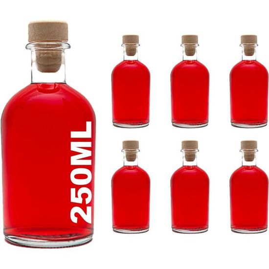 Casavetro Lot De 25 Bouteilles En Verre 100 Ml – Mini Bouteilles Vides Hermétiques Avec Bouchon Mécanique – Réutilisables