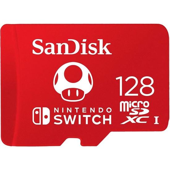 SanDisk Carte microSDXC UHSI pour Nintendo Switch 128 Go Produit