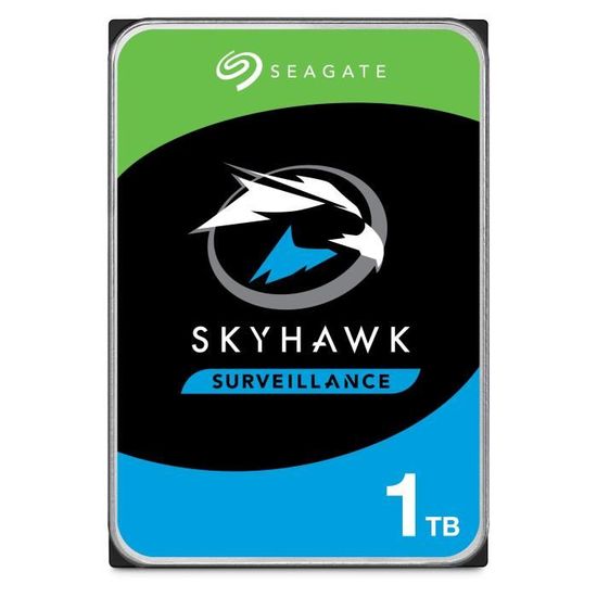 SEAGATE - Disque dur Interne - Surveillance SkyHawk - 1To - 5 900 tr/min - 3.5" (ST1000VX005)