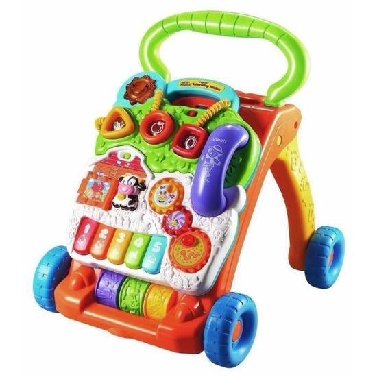 Trotteur parlant et musical VTECH BABY D couverte des animaux de la ferme Mixte De 9 36 mois