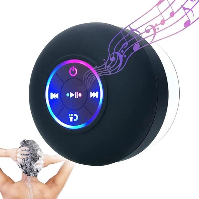 Support Téléphone De Douche étanche Avec Haut-parleur Bluetooth - Rotation 480° - Installation Murale Sans Trace