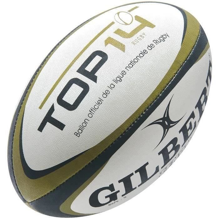 gilbert ballon de rugby g-tr4000 top 14 - taille 5 - homme