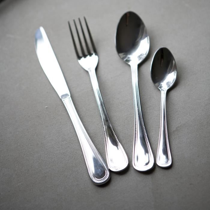 Ménagère 24 pièces en inox PERLES-