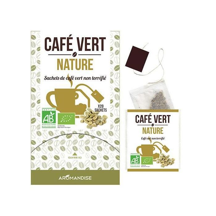 20 Sachets de café vert BIO non torréfié