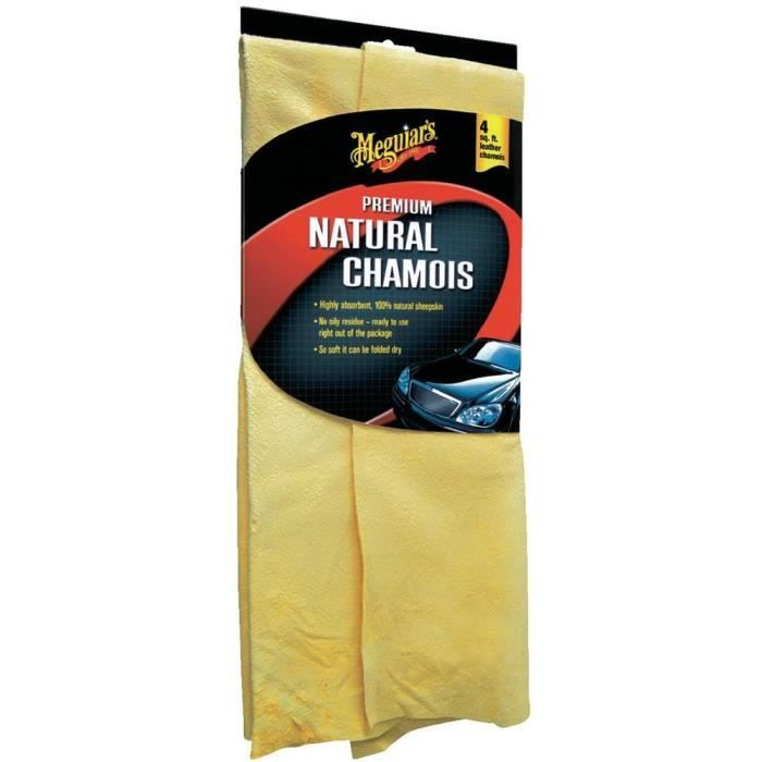 Chamois naturel en cuir Premium Meguiars X2110