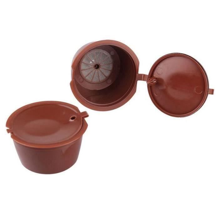 6 Tasse Nestle de capsules remplies rechargeables Compatible avec Mini Me, Genius, Small, Expert et Circle