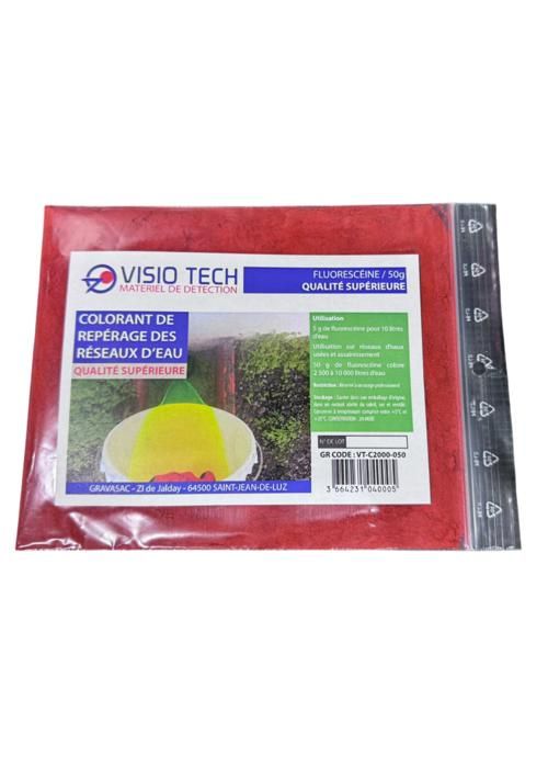 VISIO TECH Fluorescéine 50g, poudre soluble dans l'eau