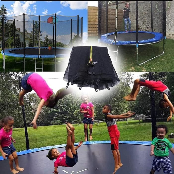 Exterieur Enfant Filet Trampoline Ø10FT-12FT-13FT-15FT, Filet De Remplacement De Trampoline avec Zip, pour Enfants89