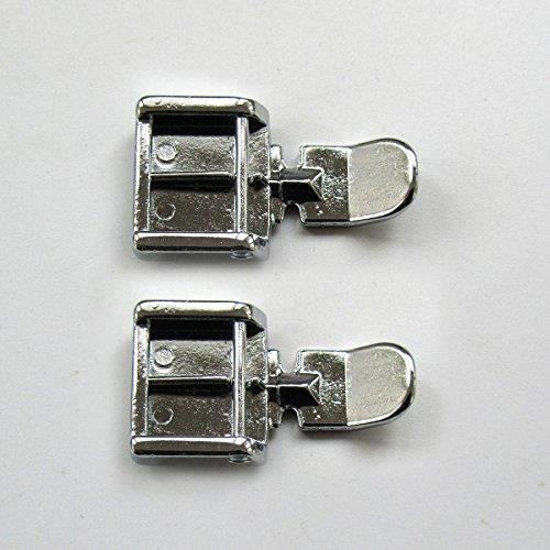 ACCESSOIRES COUTURE - Snap sur pied à glissière gauche - droite blanche, pour Babylock Elna Janome, Kenmore 829801001 - CKPSMS