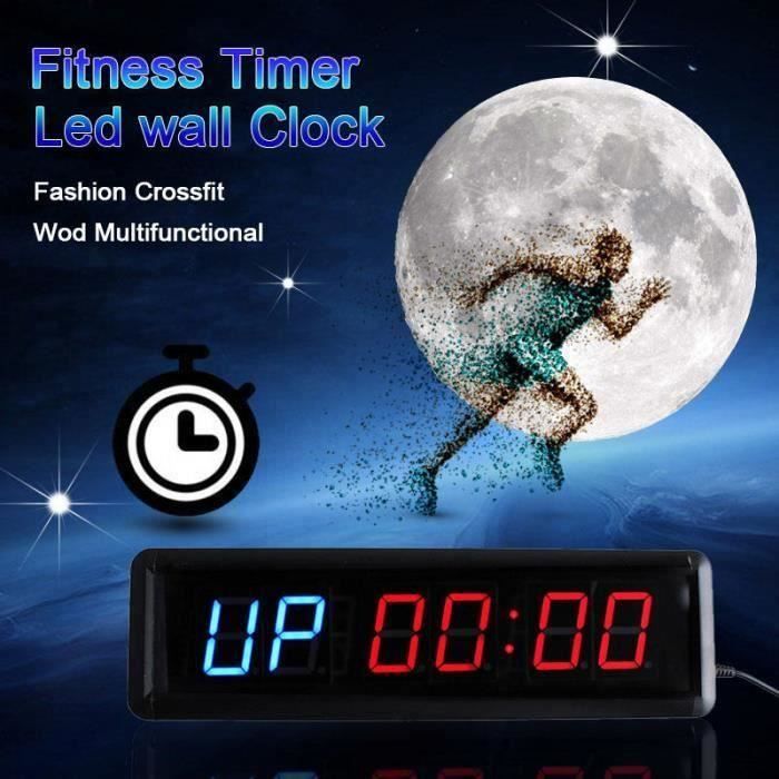 TEMPSA 13.5Pouce Pro Minuterie de fitness sport timer minuteur multifonctionnelle pr Gym Match de boxe maison EU PRISE