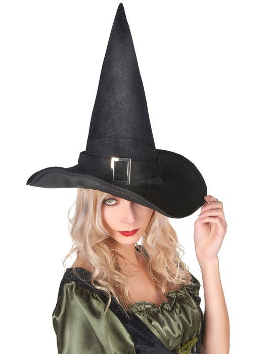 Chapeau sorcière velours (adulte et enfant) adulte