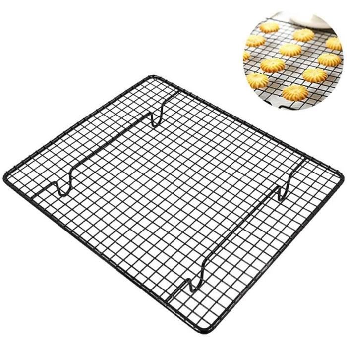 Grille de refroidissement pour gâteaux uisson et rôtissage, cuisson à biscuits, four à gâteaux, barbecues, 26 x 23 x 3 cm A479