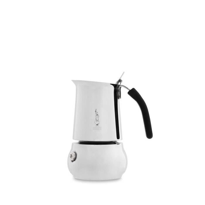 Bialetti 4888 - COMMUTATEUR KVM - Machine à Expresso pour 2 Tasses, Aluminium, Argent, 30 x 20 x 15 cm