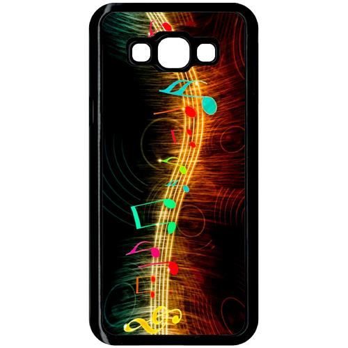 Coque pour smartphone - Plastique - Noir Samsung Galaxy A8 MUSIQUE NOTE MULTICOLOR
