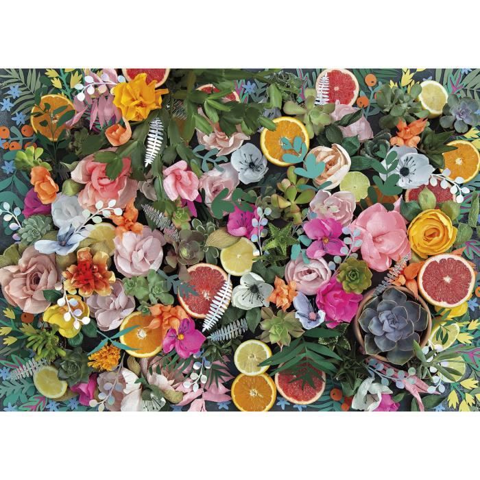 Puzzle 1000 pièces : Fleurs en papier Coloris Unique