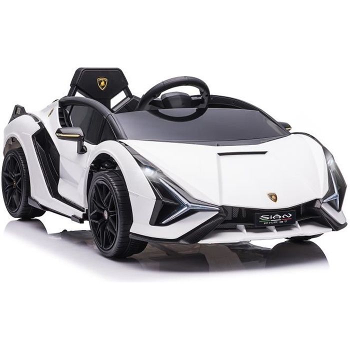 Voiture électrique enfant Lamborghini Sian 12 V blanc