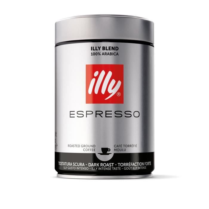 ILLY Café moulu Macinato Torréfaction forte 250g