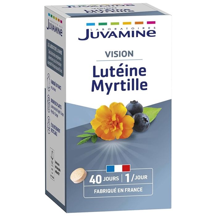 Juvamine Santé des Yeux Lutéine Myrtille 40 gélules
