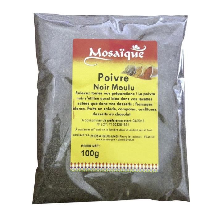 MOSAIQUE Poivre noir moulu - 100 g
