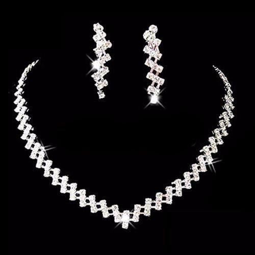 Parure Bijoux Cristal Mariage Soirée Cérémonie