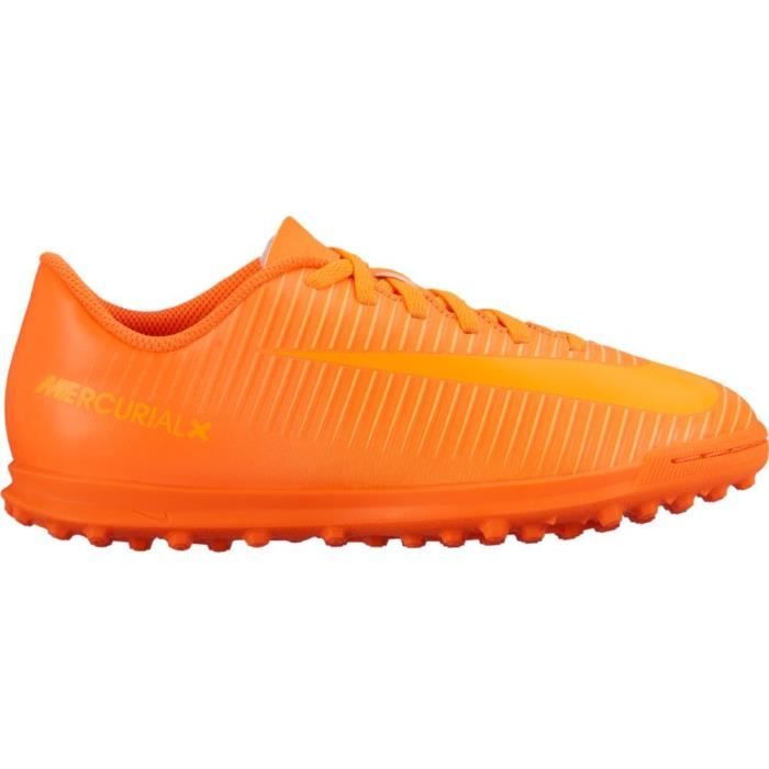 NIKE jr mercurial x vortex iii tf pour enfants - baskets en gazon synthétique - total orange X3YQJ Taille-38