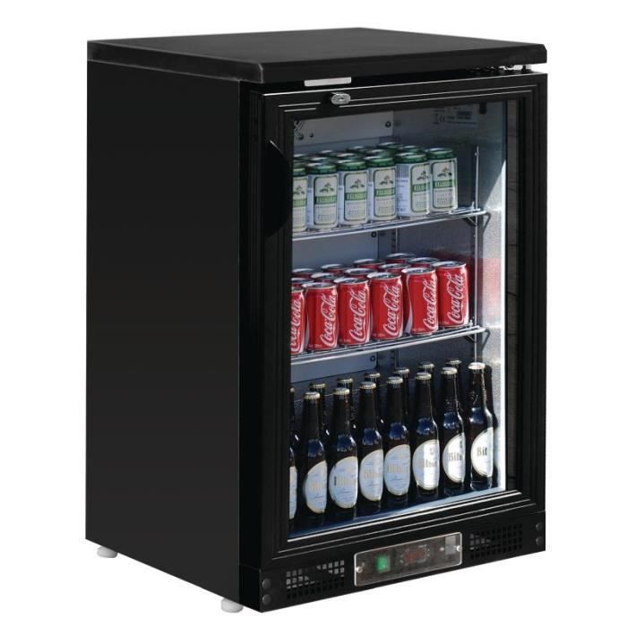 Arrière-bar finition noire 104 bouteilles