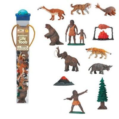 Préhistoire - Tube de 12 figurines