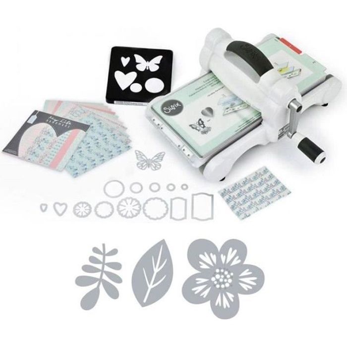 Machine de découpe Big Shot Sizzix + Matrice Feuilles Grafic Time