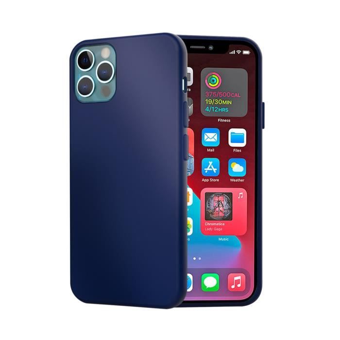 SOSEVEN Mag Case Coque silicone pour iphone 12/12 pro - Bleu nuit