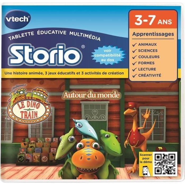 VTECH Jeu Educatif Storio Le Dino Train