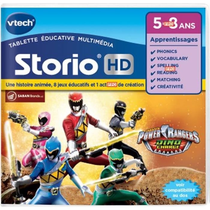 VTECH - Jeu Éducatif Storio - Power Rangers