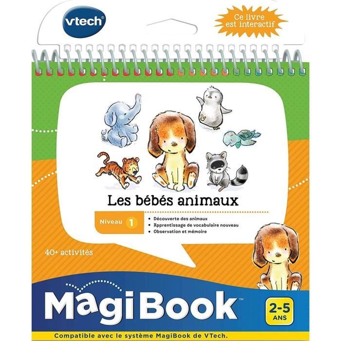 VTECH - Livre Interactif Magibook - Les Bébés Animaux