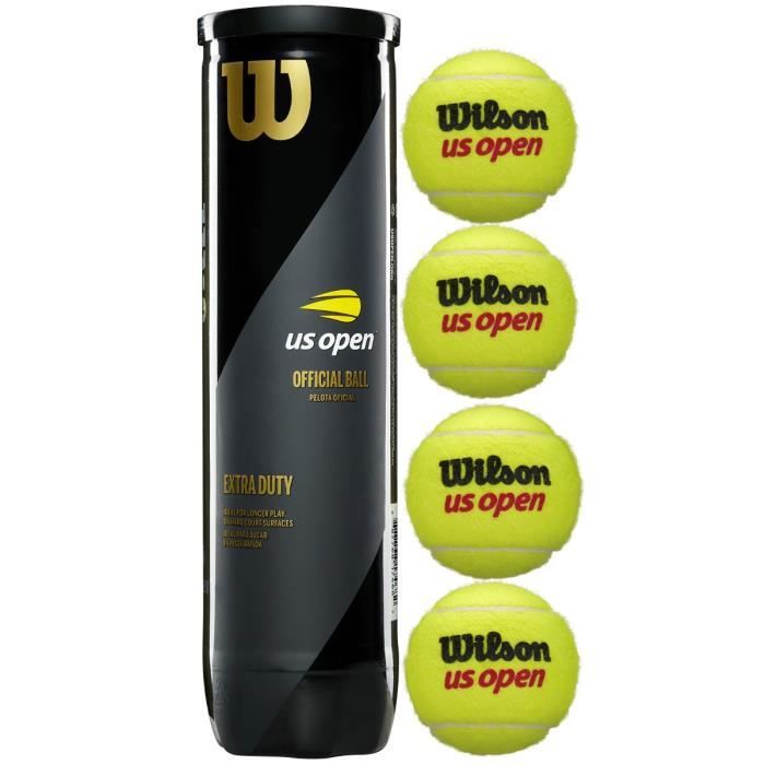 Lot de 4 tubes de 4 balles de tennis Wilson US Open