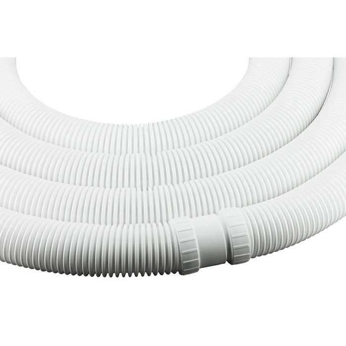 Jeu de 6 Sections de Tuyaux, 6 x 1m, pour Robots Nettoyeurs de Piscine Hydrauliques, Blanc, W69100