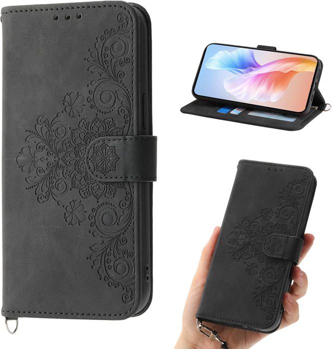 Étui Portefeuille En Cuir PU Pour Xiaomi Redmi 15 5G/4G - Protection Complète Avec Fentes Pour Cartes, Support Et Fermeture Magnétique | Noir, Antichoc