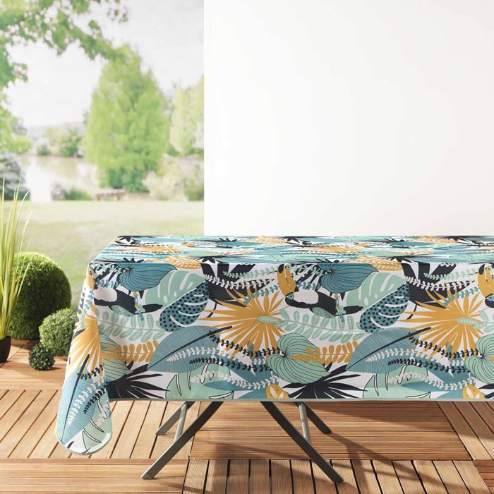 Nappe De Luxe En Polyester 150x200 Cm - Multicolore, Neuve Sous Sachet Scellé
