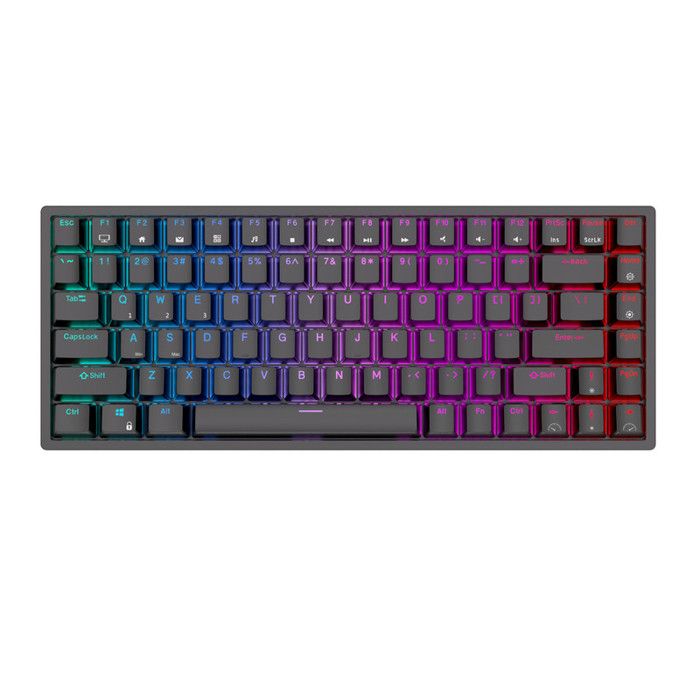 Clavier Mécanique échangeable à Chaud RK ROYAL KLUDGE RK84 RGB 75% Triple Mode BT5.0/2.4 G/USB-C clavier de Jeu BT5.0