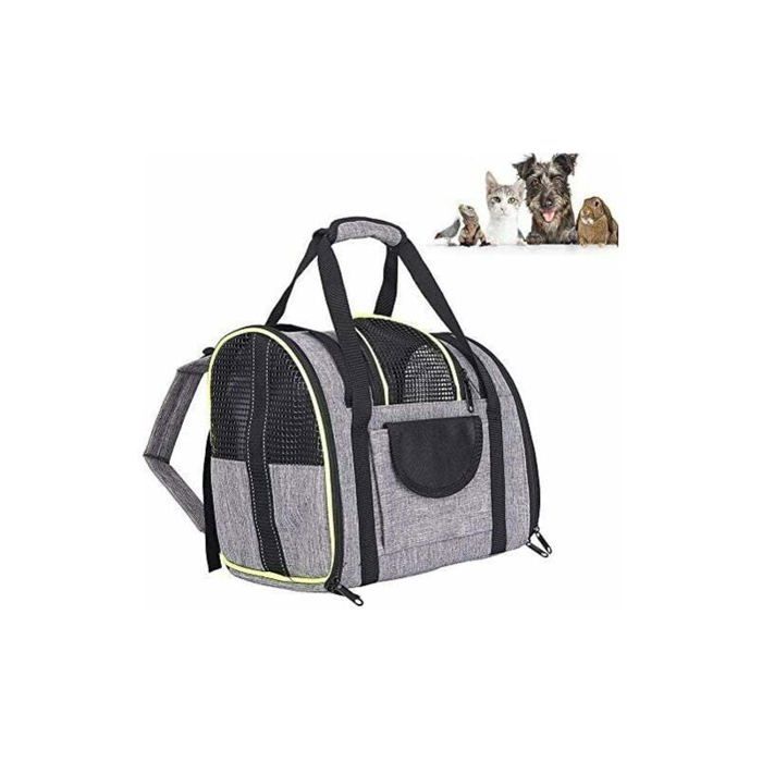 Meilleurs prix pour Sac à Dos Chat Chien Extensible 90%, Sac Transport pour Chat Petit Chien Respirant, Sac a Dos de Transport Chat avec Matelas en